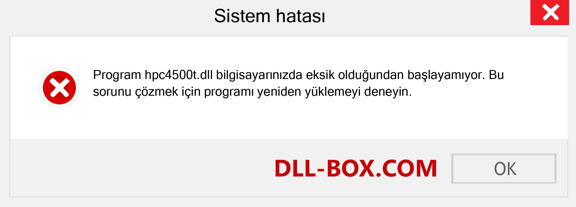 hpc4500t.dll dosyası eksik mi? Windows 7, 8, 10 için İndirin - Windows'ta hpc4500t dll Eksik Hatasını Düzeltin, fotoğraflar, resimler